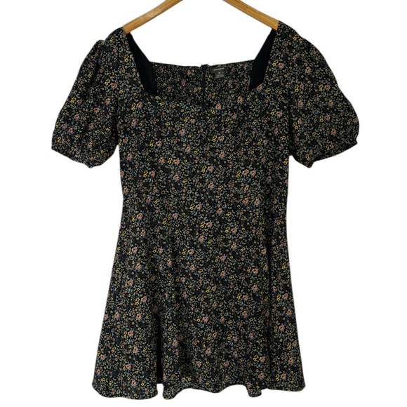 FRENCH CONNECTION Delmira Verona Floral Print Mini Dress Size 12 - Picture 5 of 10